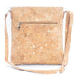 Natural Cork with Gold and Silver Accents - Women's Cork crossbody bag BAG-2251