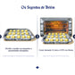 Step-by-step instructions for Portugal cheese balls kit showing preparation and baking process