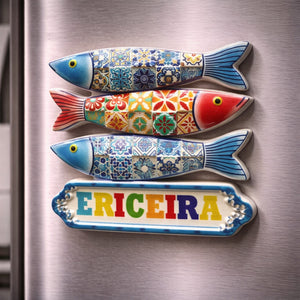 ericeira magnet placed on a fridge surface