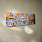 Algarve Decorative Metal Sign Souvenir with Iconic Landmarks and Traditional Azulejo Tile Design
