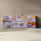Algarve Decorative Metal Sign Souvenir with Iconic Landmarks and Traditional Azulejo Tile Design