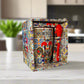 Decorative box with colorful design and 'Portugal' text on a plain background