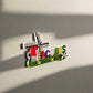 Azoren Kühlschrankmagnet – Portugal-Souvenir mit Windmühle, Kuh und bunter Beschriftung

