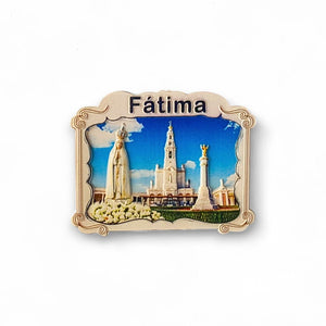 Fátima Fridge Magnet – Portugal Souvenir Featuring the Sanctuary and Our Lady Statue