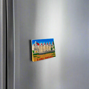 Évora Fridge Magnet – Portugal Souvenir Featuring the Historic Cathedral in 3D Relief