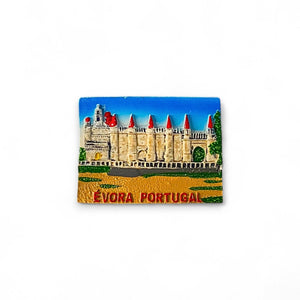Évora Fridge Magnet – Portugal Souvenir Featuring the Historic Cathedral in 3D Relief
