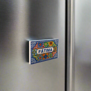 Fátima Kühlschrankmagnet – Portugiesisches Andenken im Fliesenstil aus der heiligen Pilgerstadt