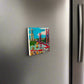 Lisbon Fridge Magnet – Souvenir Featuring 25 de Abril Bridge and Cristo Rei Landmark