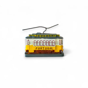 Lisbon Landmark Polyresin Tram – Portugal Yellow Tram Souvenir Miniature