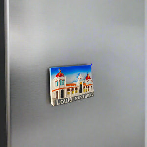 Loulé Fridge Magnet – Portugal Souvenir Featuring the Municipal Market in 3D Relief