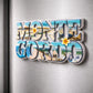 magnet from monte gordo placed on a fridge 