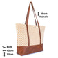 Bolso de corcho con asas de cuero vegano BAG-2371