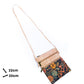 Cork Women's Double Zip Flower print Crossbody Bag BAG-2266