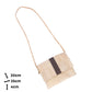 Kork Umhängetasche mit farbigem Streifen – Vegane Schultertasche BAGP-356
