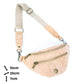 Natural Cork Sling Bag for Unisex with Adjustable Strap and Metal Zippers SLING-BAG-2312