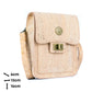 Cork Crossbody Phone Bag – Natural & Black Cork BAG-2360