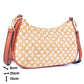 Boho-chice bedruckte Kork- & braune PU-Leder Umhängetasche BAG-2336-FGHI
